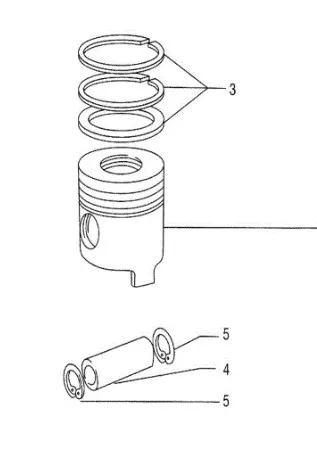 1931019 - Набор колец поршн. ДВС TD5.110/JX110