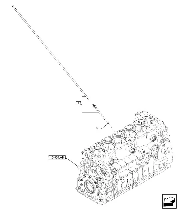 504376866 - Трубка щупа масл. ДВС Cursor9T T8./Mg.